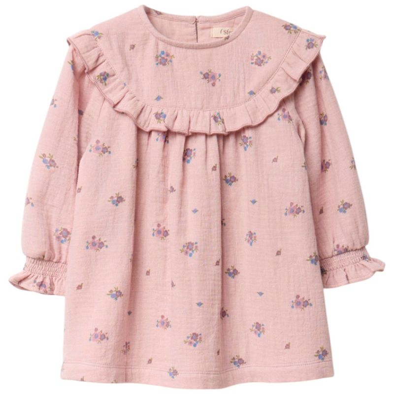Vestido rosado para bebé niña-1756827642292