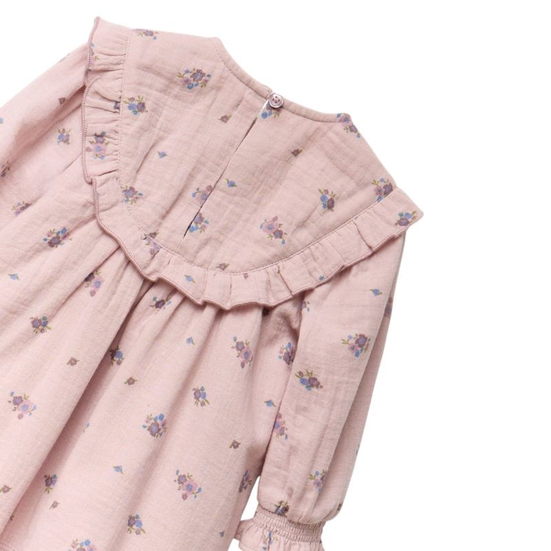 Vestido rosado para bebé niña-1756827690385