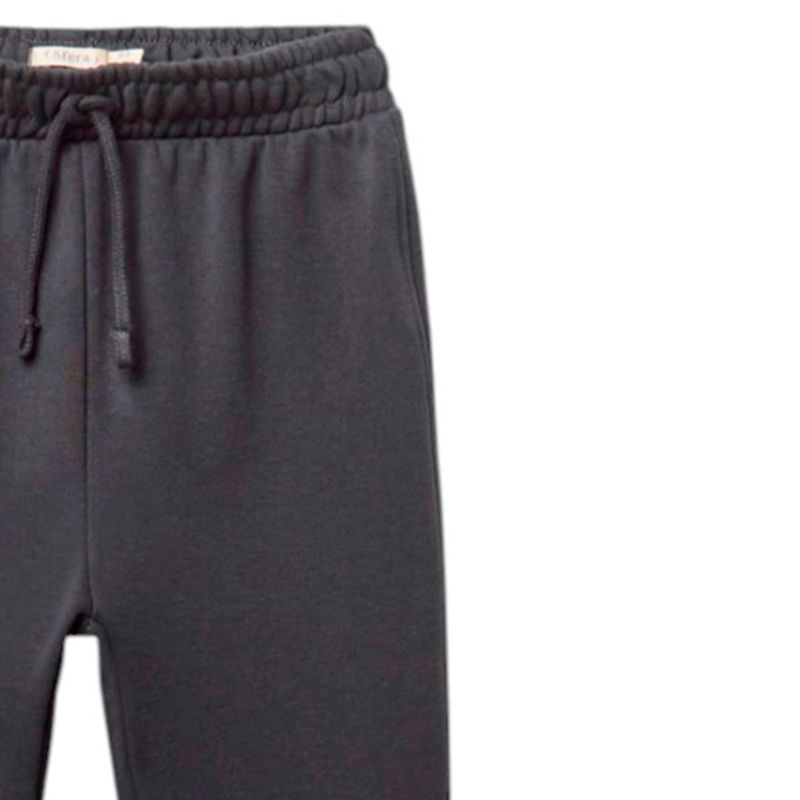 Jogger gris sólido para niño-1756833313402