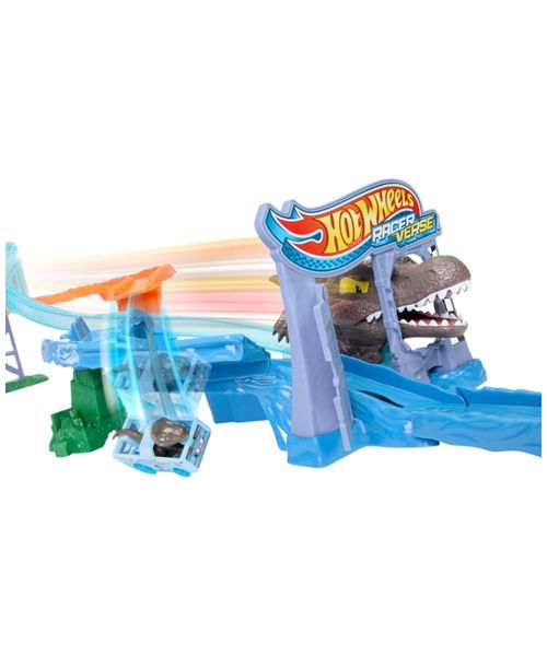 Hot wheels racerverse pista de juguete Jurassic World