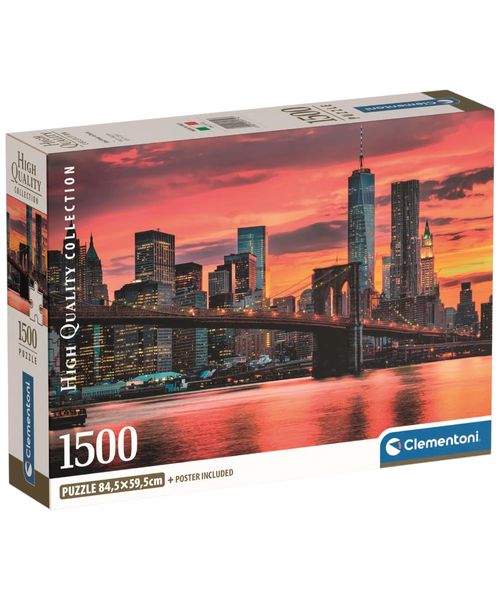 Clementoni rompecabezas 1500 Hqc east river at dusk