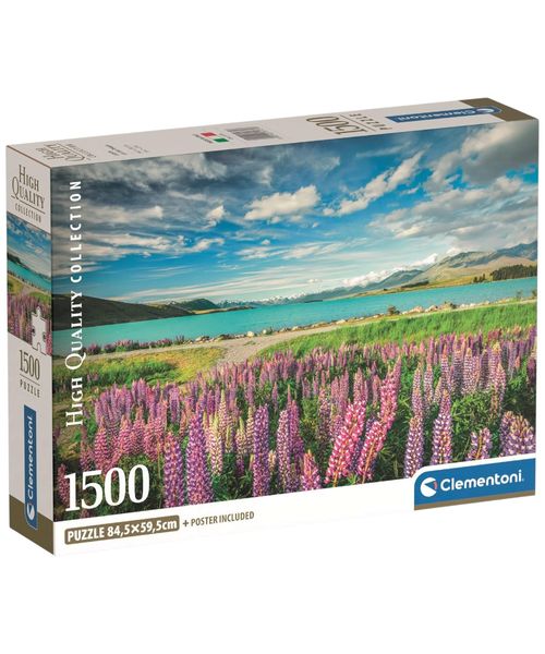 Clementoni rompecabezas 1500 Hqc Altramuces en el lago Tekapo