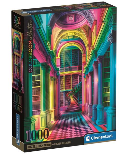 Clementoni rompecabezas 1000 colorboom athenaeum compacto