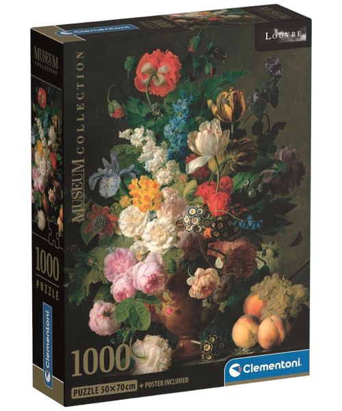 Clementoni rompecabezas 1000 colleccion museo - cuenco de flores