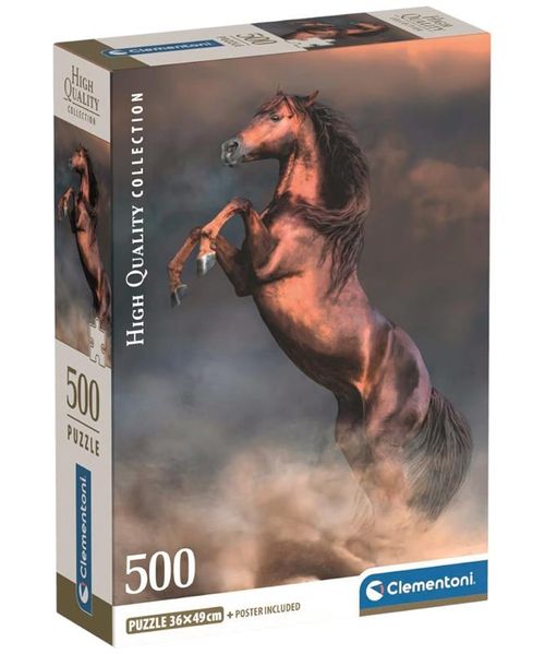 Clementoni rompecabezas 500 Hqc wild red stallion