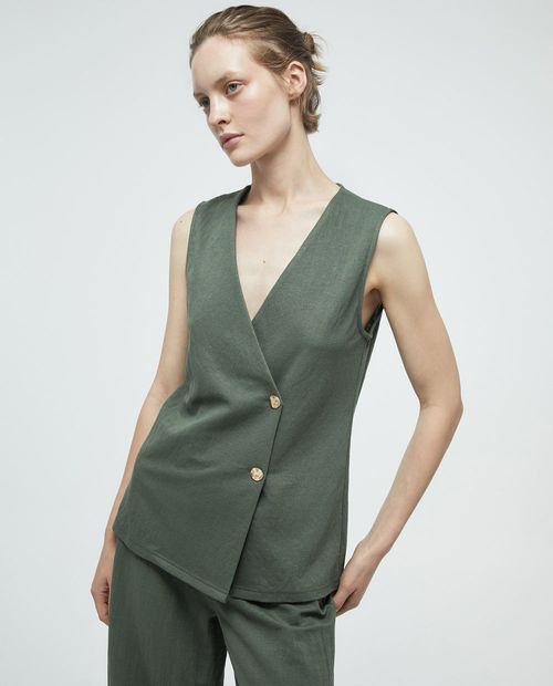 Chaleco Sfera verde para mujer