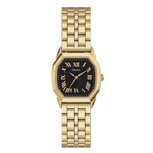 Reloj Fossil análogo de metal color dorado para mujer
