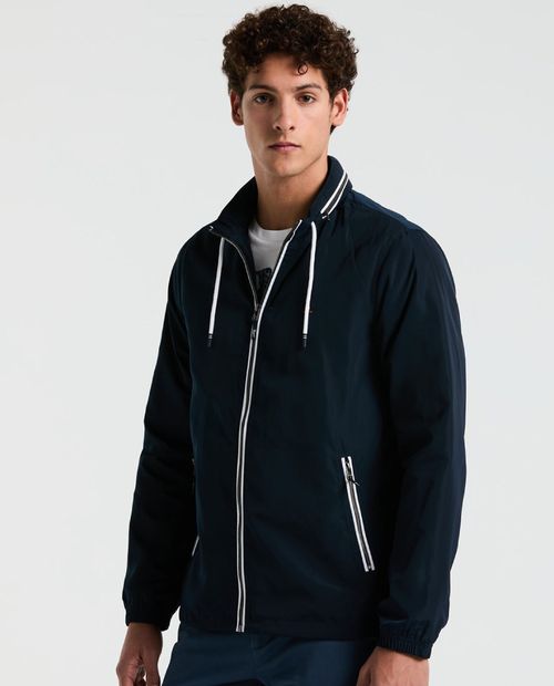 Chaqueta Penguin azul sólido para hombre