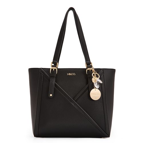 Cartera tote H&Co color negro para mujer