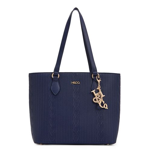 Cartera tote H&Co color azul para mujer
