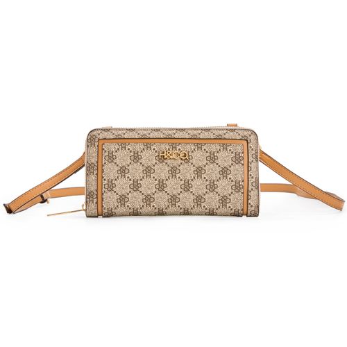Billetera zip around H&Co café para mujer