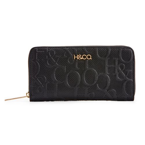 Billetera H&Co color negro para mujer