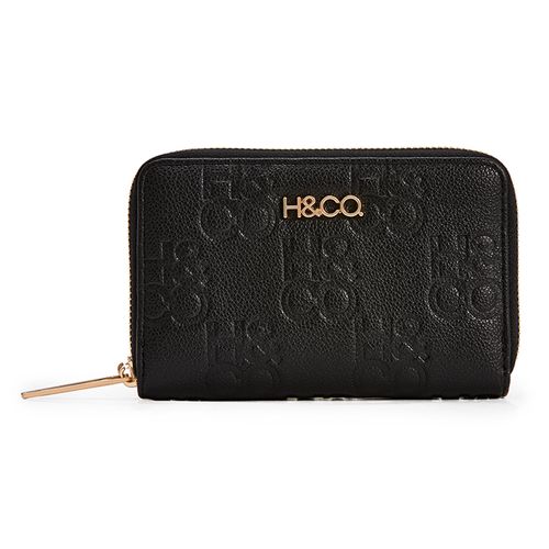 Billetera H&Co color negro para mujer
