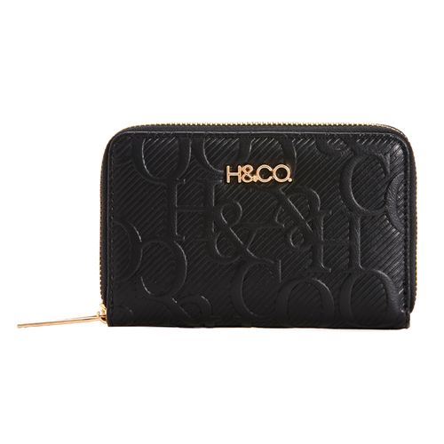 Billetera H&Co color negro para mujer