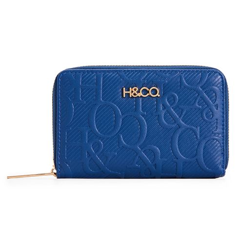 Billetera H&Co color azul para mujer