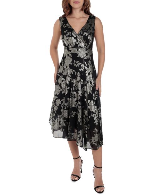 Vestido Connected Apparel midi estampado sin mangas para mujer