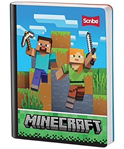 Cuaderno cosido de rayas 100h Minecraft