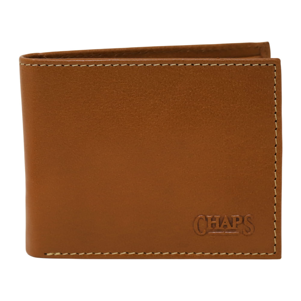 Billetera bifold Chaps café sólida para hombre Siman Nicaragua