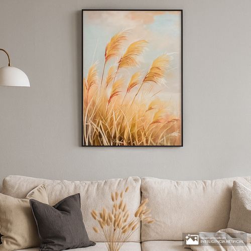 Cuadro decorativo campo de trigo 60x80 cm