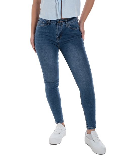 Jeans Orange skinny azul de cintura alta para mujer