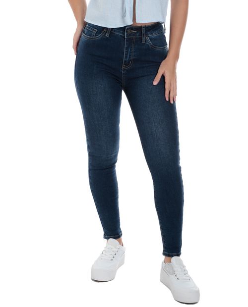 Jeans Orange skinny azul de cintura alta para mujer