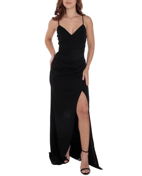 Vestido Emerald Sundae maxi negro para mujer