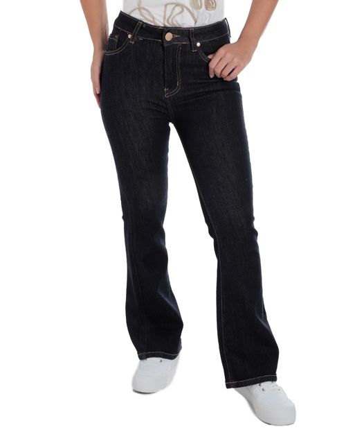 Jeans Unexpected flare azul de cintura alta para mujer