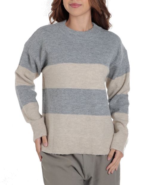 Suéter L.A. Fashion pull over rayado para mujer