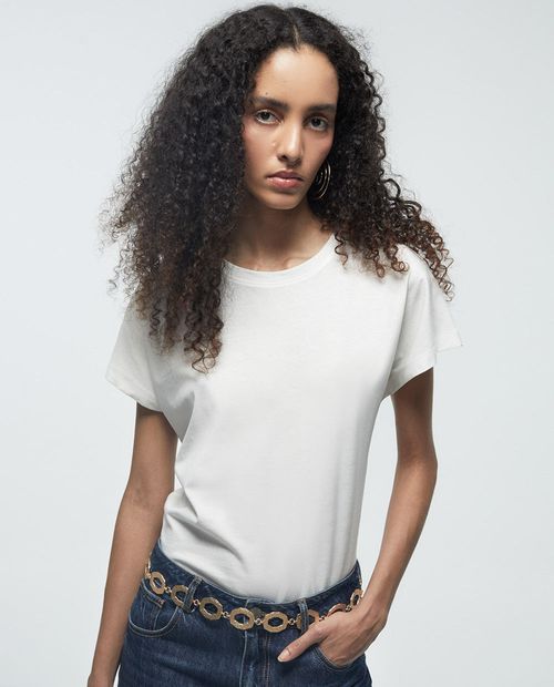 Camiseta Sfera blanca de mangas cortas para mujer