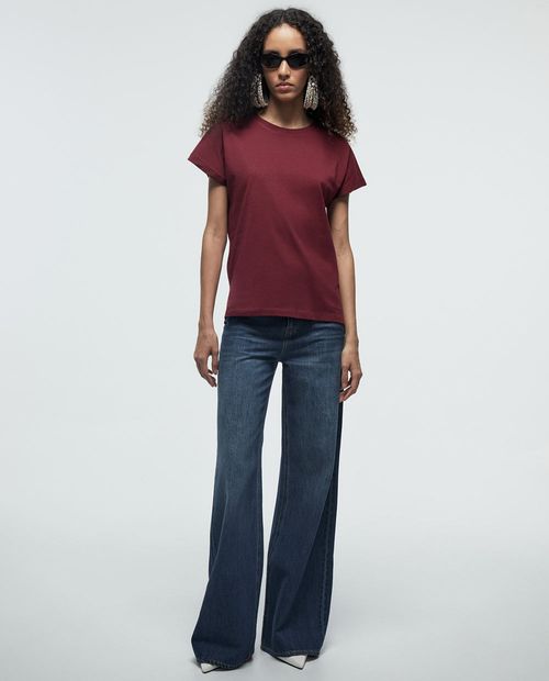 Camiseta Sfera vino de mangas cortas para mujer