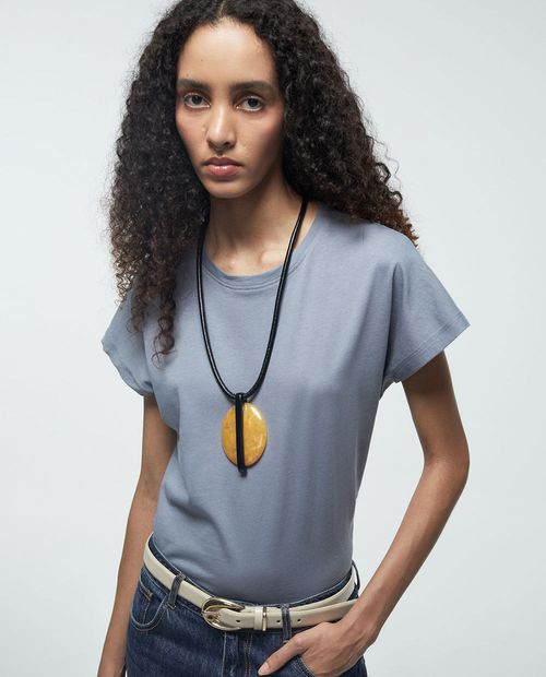 Camiseta Sfera gris de mangas cortas para mujer