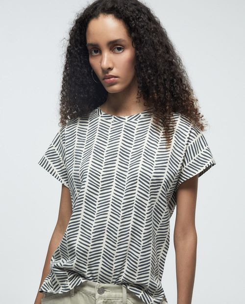 Camiseta Sfera estampada de mangas cortas para mujer