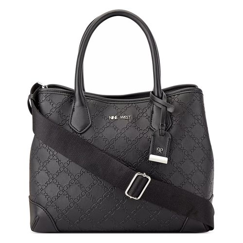 Cartera satchel Nine West color negro para mujer