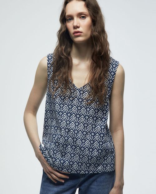 Camiseta Sfera tank top estampada sin mangas para mujer