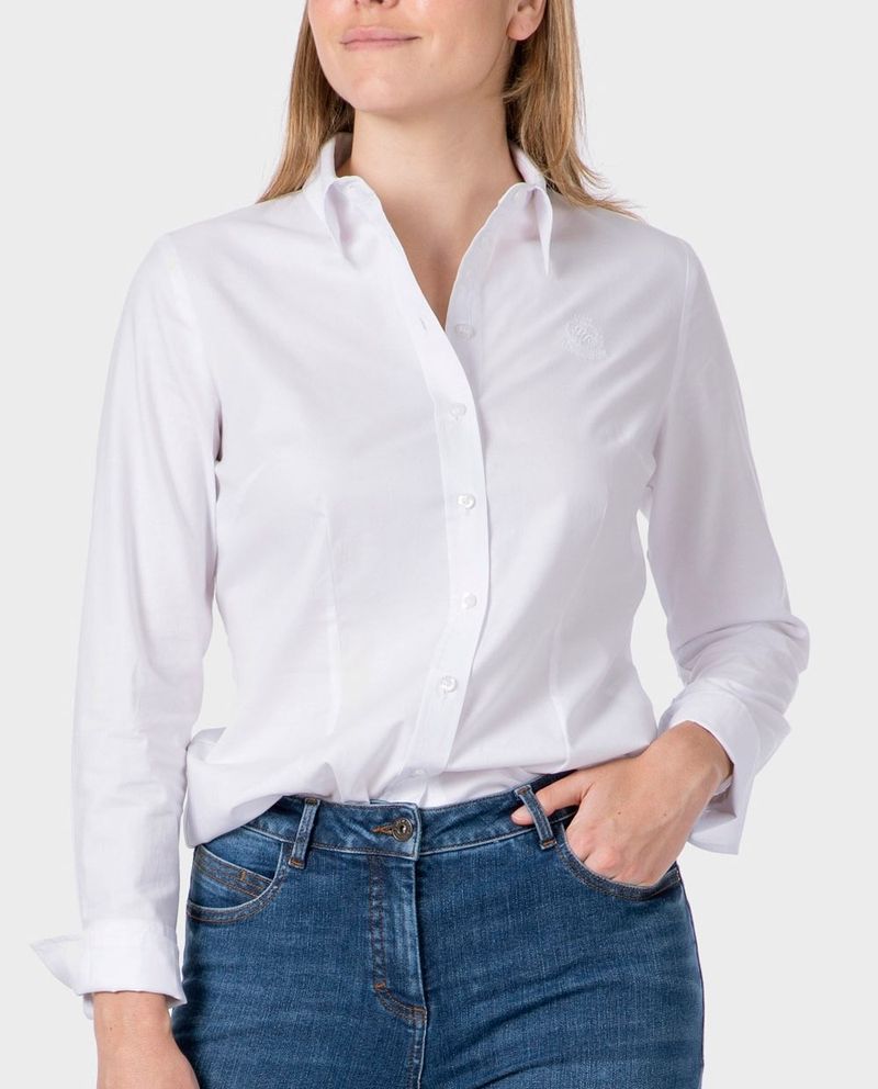 Janisramone Mujeres Largo Manga Redondo Cuello Crop Camiseta Cima