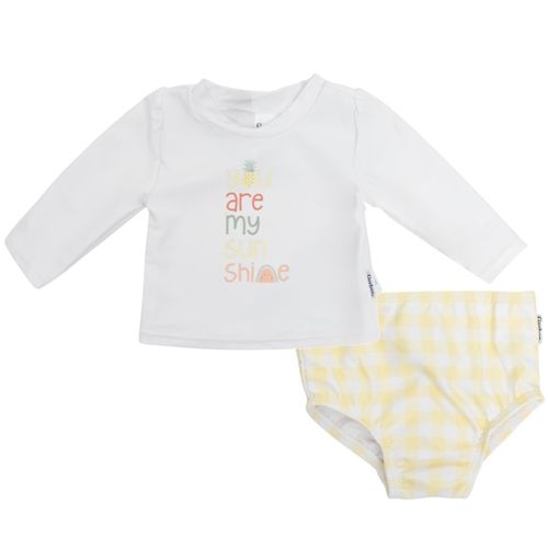 Traje de baño de 2 piezas estampado para bebé niña