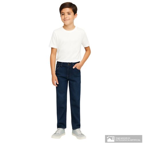 Jeans azul lavado para niño