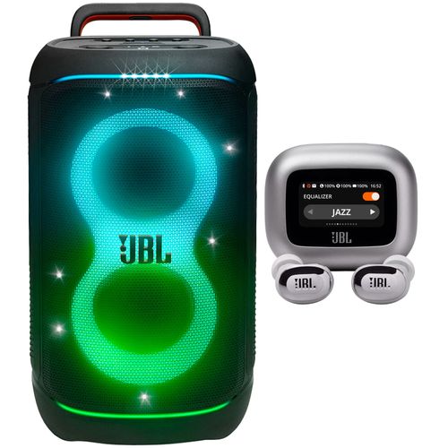 Bundle torre de sonido JBL Partybox 520 400 Watts + Audífonos JBL Live Buds 3