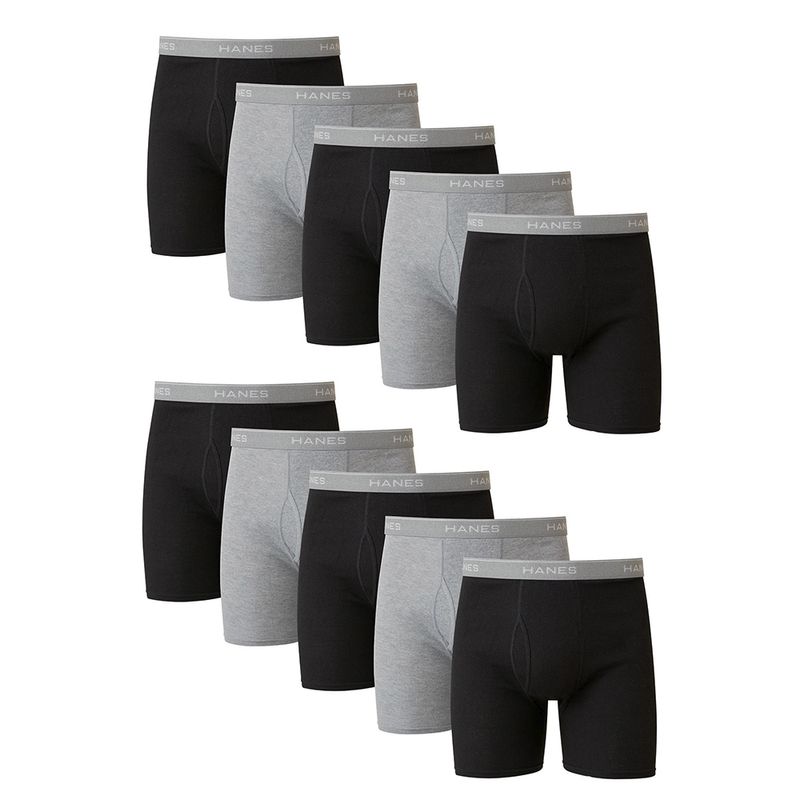 Pack de 10 boxers brief Hanes multicolor para hombre