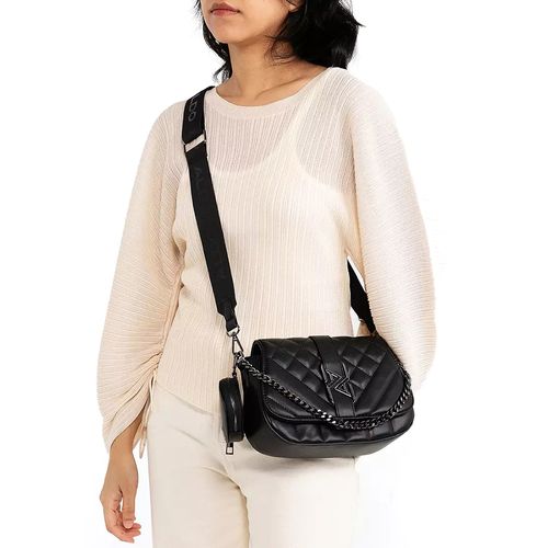 Cartera crossbody Aldo color negro para mujer