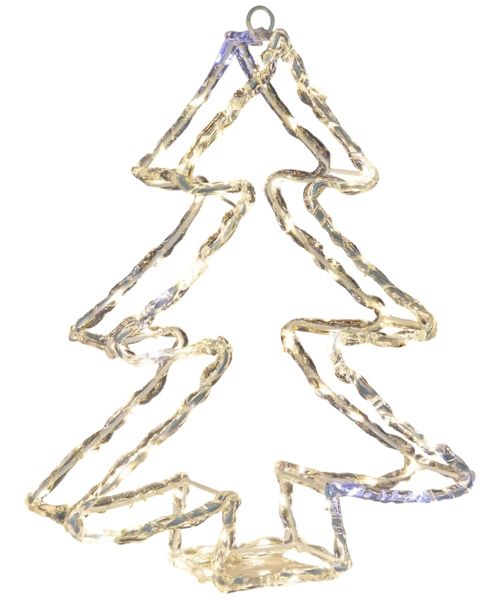 Figura de luz  con forma de árbol 28 x 4.5 x 33 cm