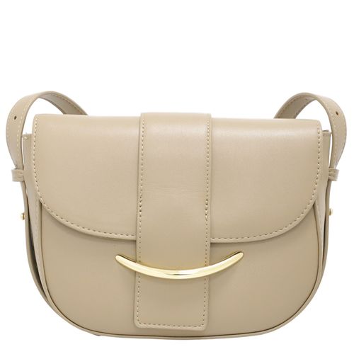Cartera crossbody Sabrina color beige para mujer