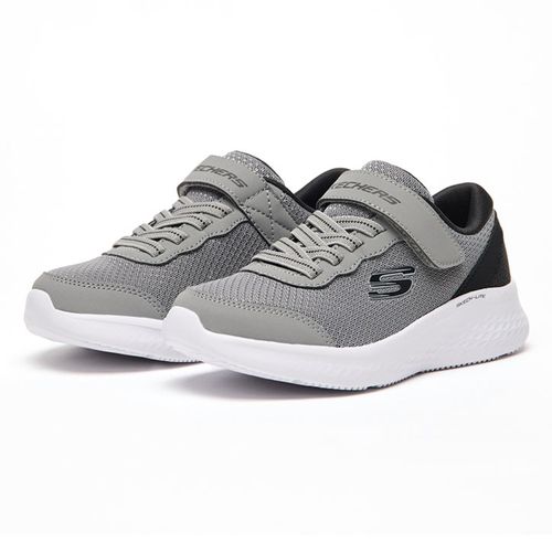 Zapato deportivo casual Skechers gris para niño