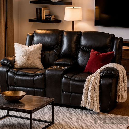 Love seat reclinable con consola Orleans