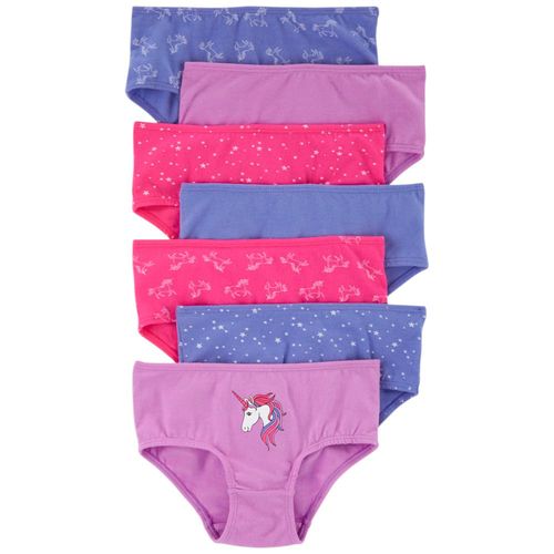 Set de 7 piezas de ropa interior multicolor para niña