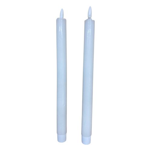 Juego de 2 velas a batería 2x24 cm