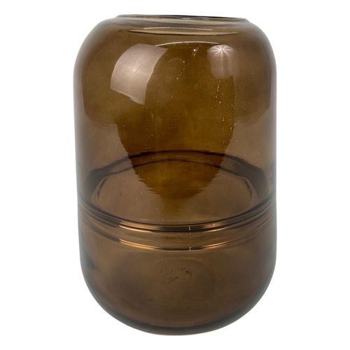 Florero de vidrio translúcido 14x18 cm