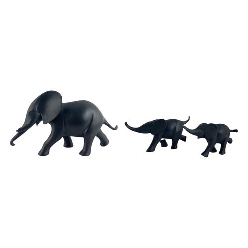 Juego de elefante decorativos 44x7x13 cm