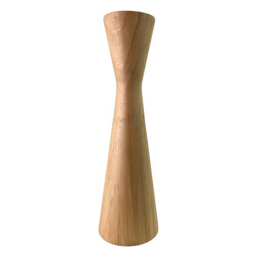 Portavela decorativo de madera 9x29cm