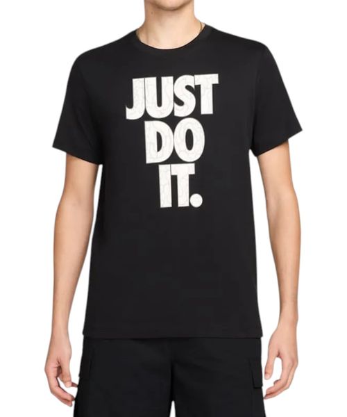 Camiseta deportiva negra estampada para hombre